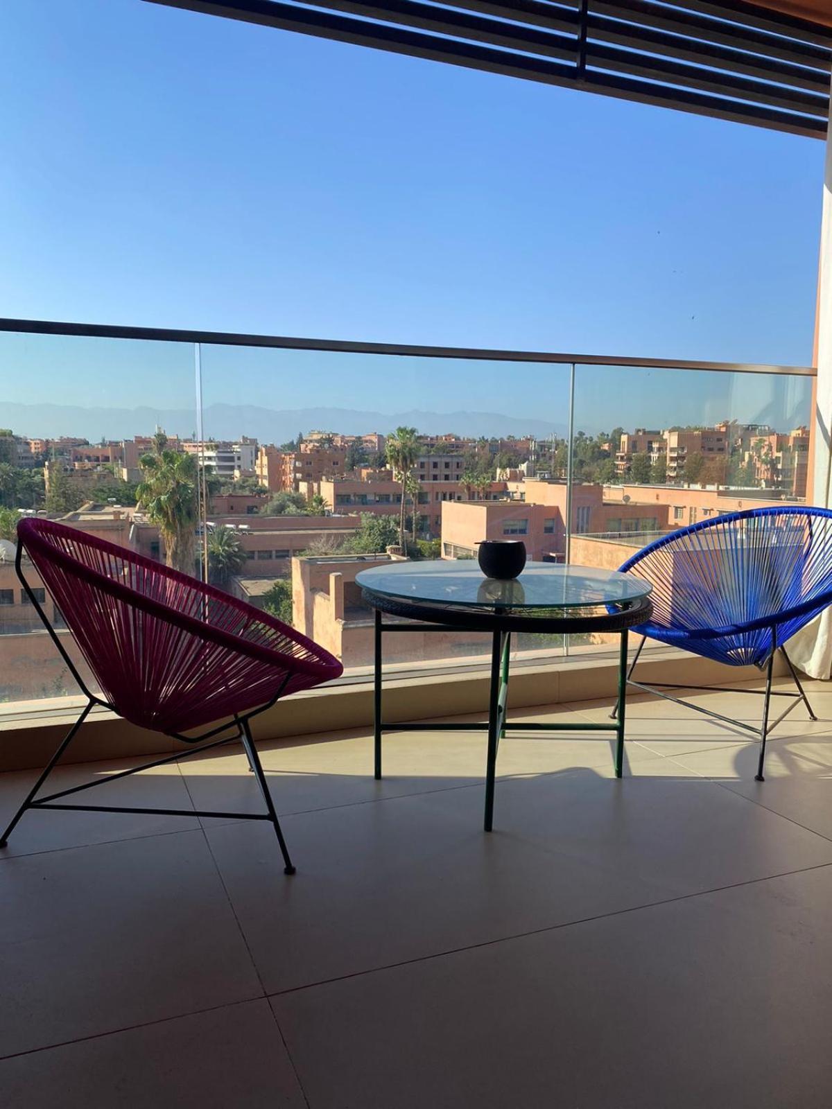 Luxueux Appart Hivernage Avec Vue Sur L"Atlas Marrakesh Exterior foto